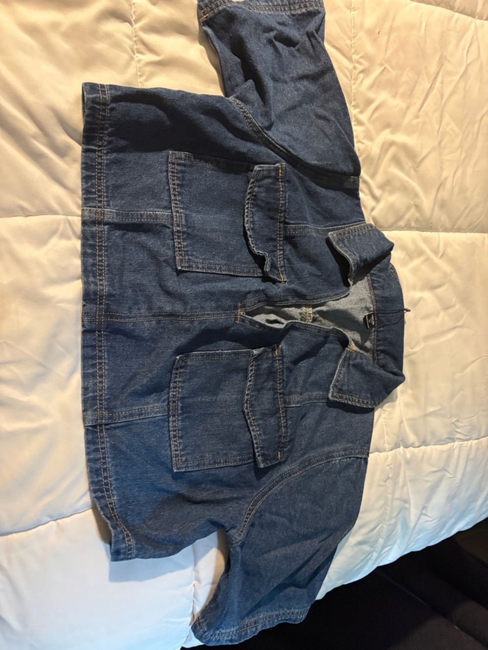 Men's Blue Denim Carpenter Jacket - Brand Unspecified